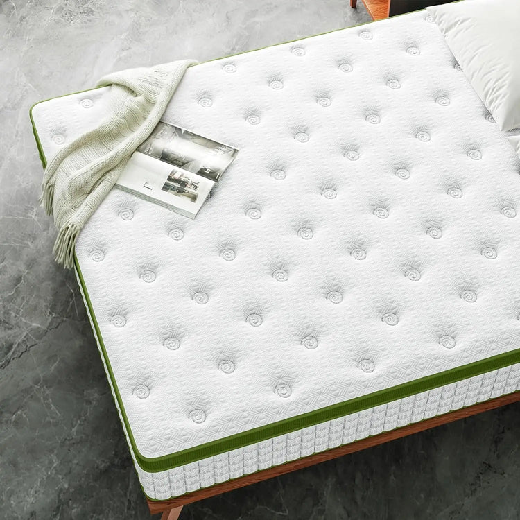 Mattress 14 Inch Hybrid Mattress King Size in a Box with Gel Memory Foam and Pocket Springs Pressure Relief Motion Isolation