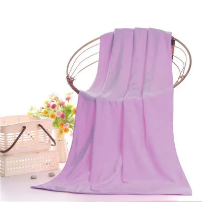 Microfiber bath towel, super large, soft, high absorption and quick-drying, sports, travel, no fading, multi-functional use