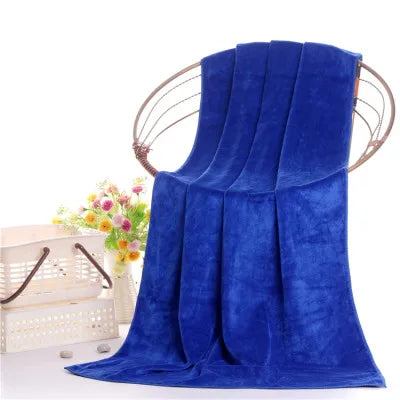 Microfiber bath towel, super large, soft, high absorption and quick-drying, sports, travel, no fading, multi-functional use