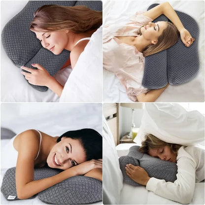 Memory Foam Pillows Ergonomic Contoured Orthopedic Relaxing Cervical Neck Pillow Pain Relief Sleeping Orthopedic Pillow Beding