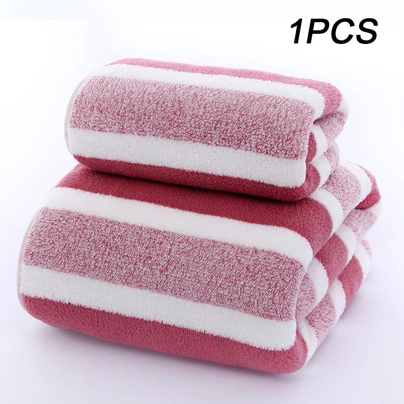 High quality bamboo charcoal coral velvet fiber bath towel Super Absorbent And Quick Drying Bath Towel Bathroom Use