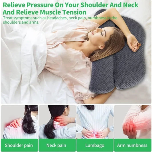 Memory Foam Pillows Ergonomic Contoured Orthopedic Relaxing Cervical Neck Pillow Pain Relief Sleeping Orthopedic Pillow Beding