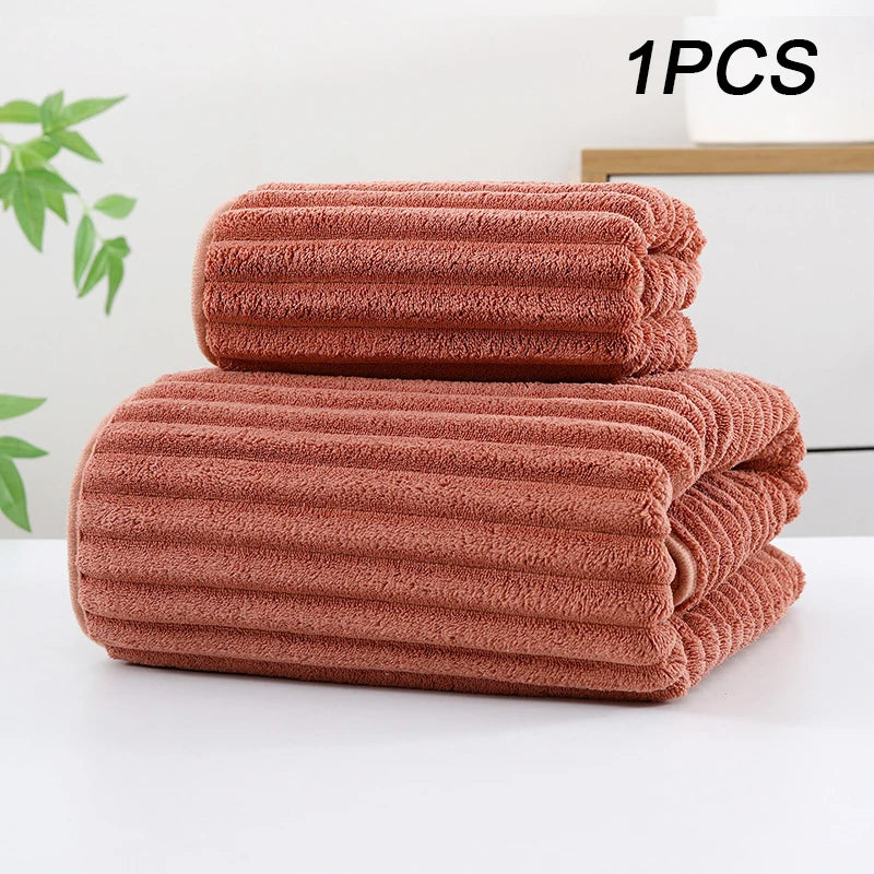 High quality bamboo charcoal coral velvet fiber bath towel Super Absorbent And Quick Drying Bath Towel Bathroom Use