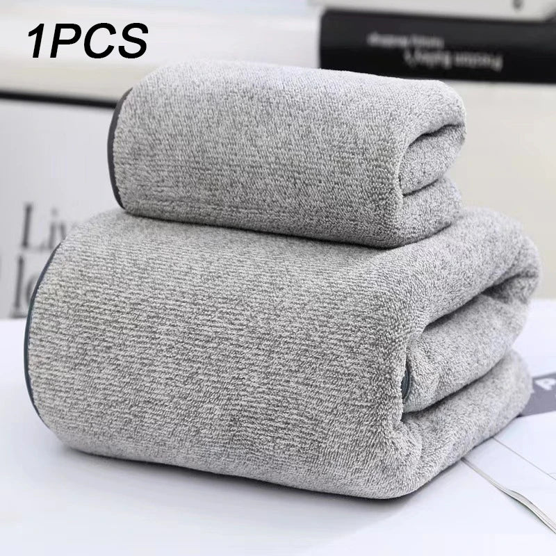 High quality bamboo charcoal coral velvet fiber bath towel Super Absorbent And Quick Drying Bath Towel Bathroom Use