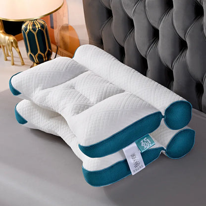 Anti-traction pillow for neck care during rest, ergonomic, orthopedic, super comfortable