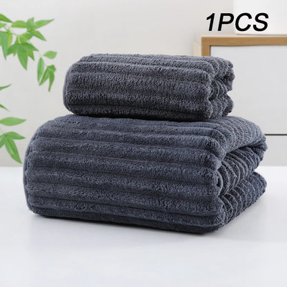 High quality bamboo charcoal coral velvet fiber bath towel Super Absorbent And Quick Drying Bath Towel Bathroom Use